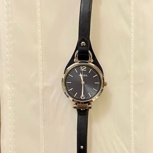 Fossil Georgia leather watch